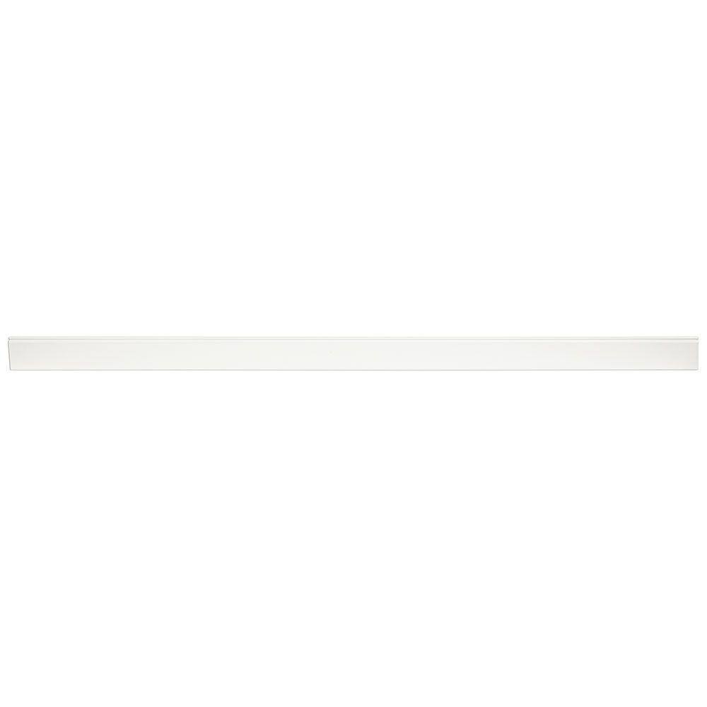 Hampton Bay 91.5 in. W x 4.5 in. H Base Molding in Satin White KAMBSX-SW