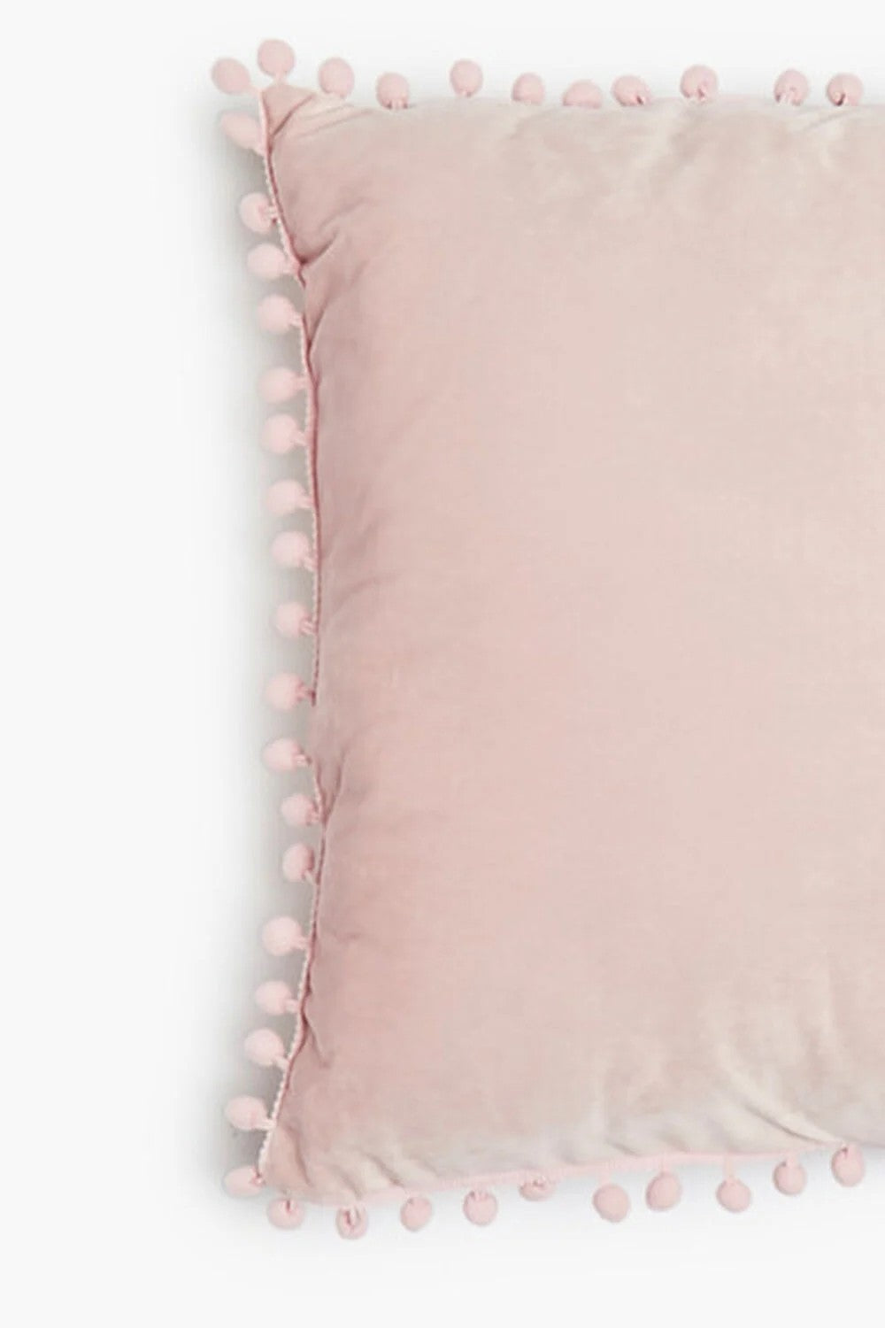 Pom Pom-Trim Throw Pillow