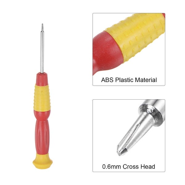 0.6mm Precision Y-type Screwdriver for Watch Eyeglasses Electronics Repair 10pcs - Yellow， Red - - 37422364