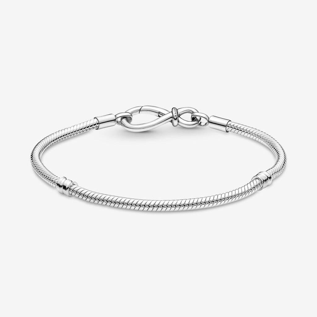 PANDORA  Pandora Moments Infinity Knot Snake Chain Bracelet