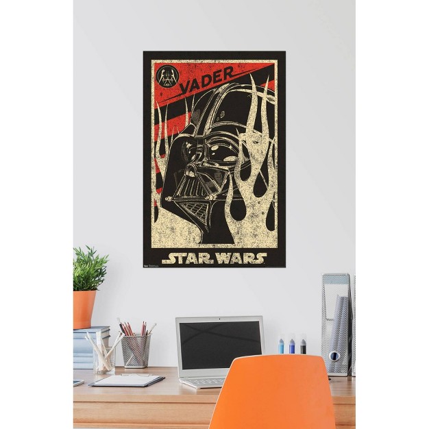 X 22 quot Star Wars Saga Vader Propaganda Premium Poster Trends International