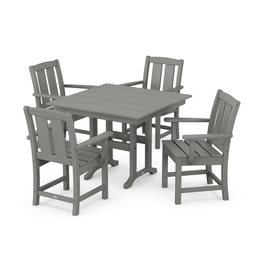 Mission 5 Piece Farmhouse Dining Set