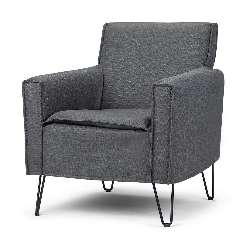 Simpli Home Warren Mid Century Modern Accent Chair