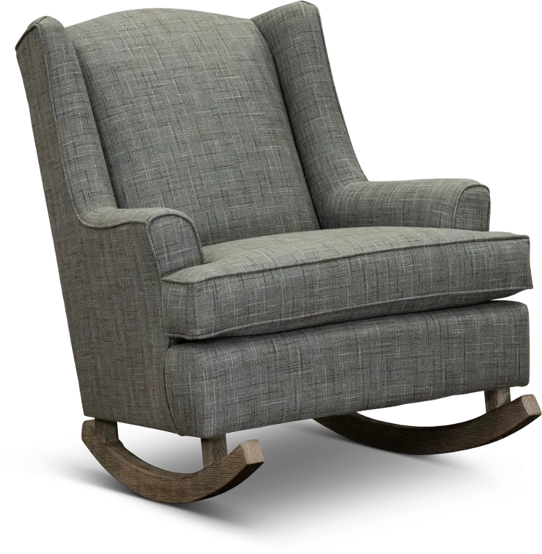 Plaid Gray Rocking Chair - Willow