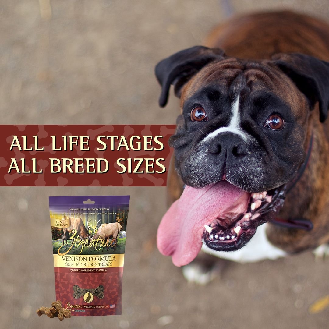 Zignature Venison Flavored Soft Dog Treats