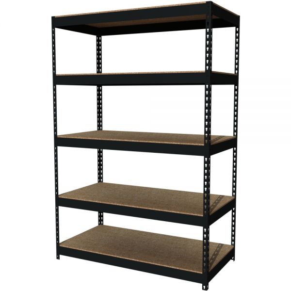 Lorell Riveted Steel Shelving Unit