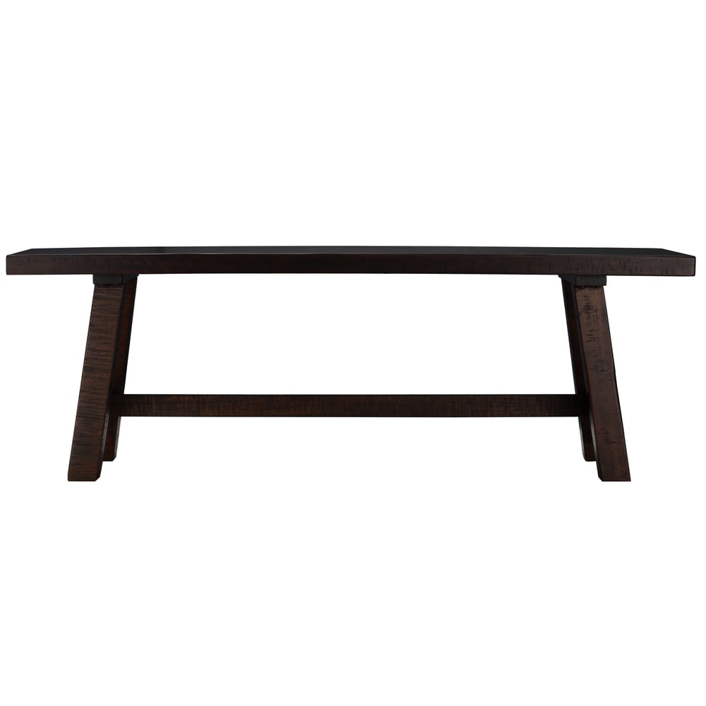 Cortesi Home Figi Rustic Wood Dining Bench