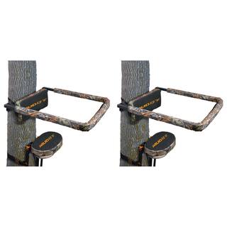 Muddy Universal Hunting Tree Stand Reliable Flip Up Shooting Rail Rest (2-Pack) 2 x MUD-CR0090