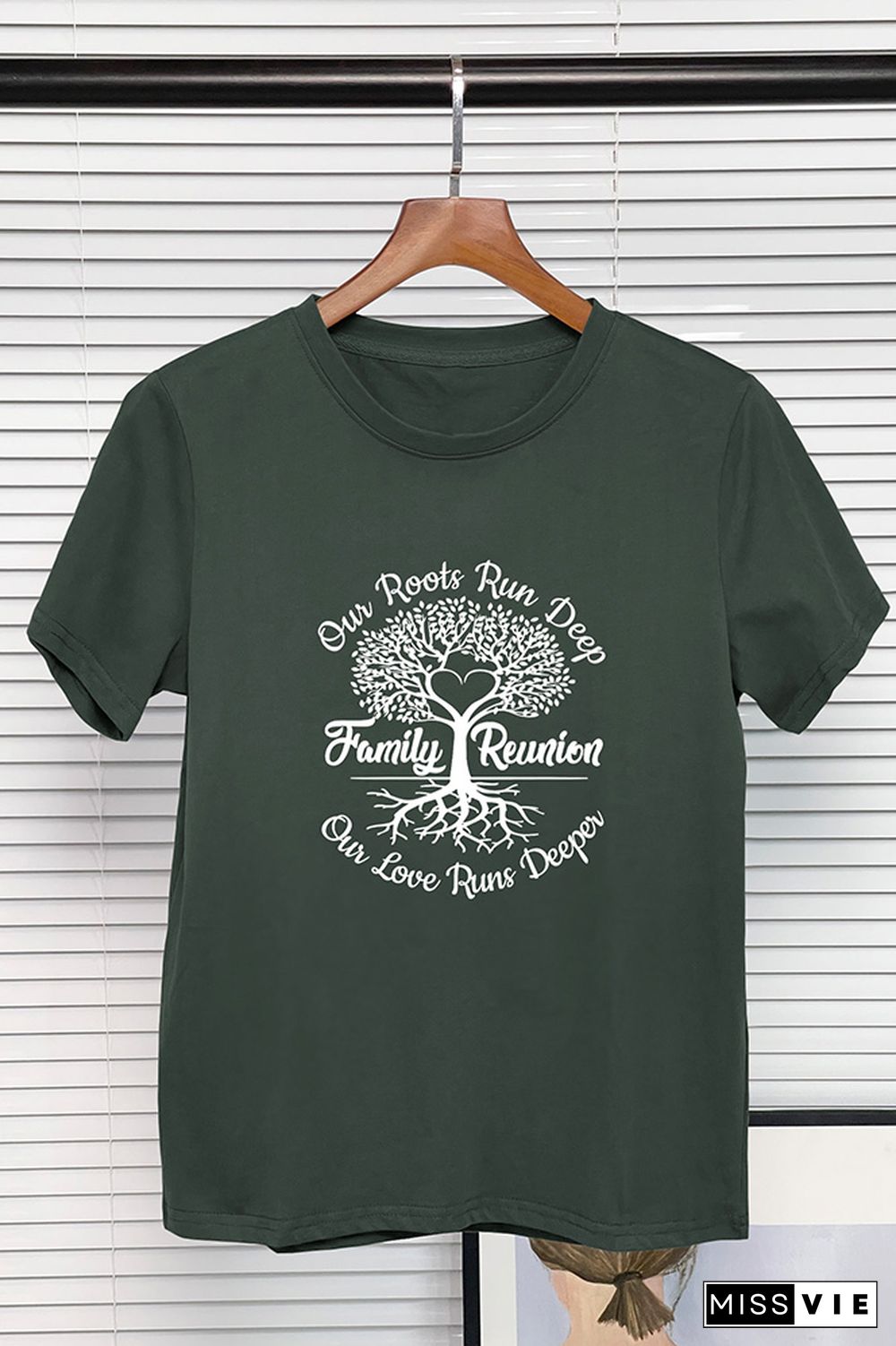 Family Reunion Tree Print Graphic Tee