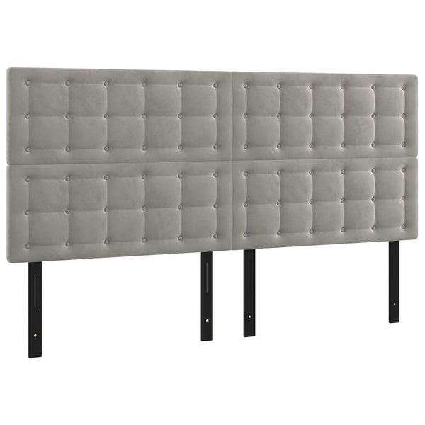 vidaXL Headboard Dark/Light Gray 39.4