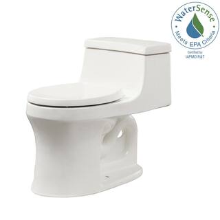 KOHLER San Souci 1-Piece 1.28 GPF Single Flush Round Toilet in White K-4007-0