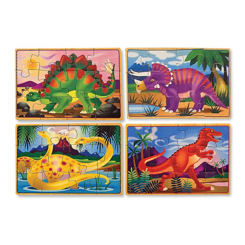 Melissa and Doug Dinosaur Jigsaw Puzzles Box Set