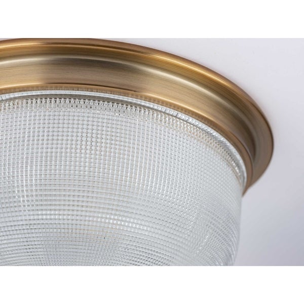 P3740 Archie 2 Light 12 Wide Flush Mount Bowl Ceiling Fixture - Brass