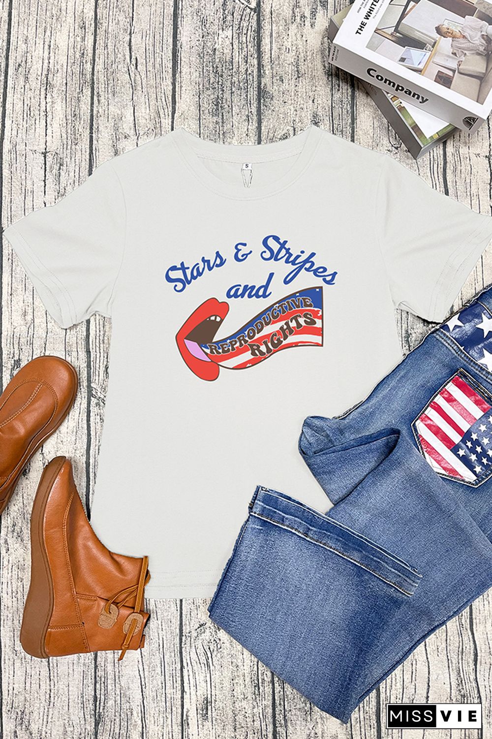 Stars Stripes And Reproductive Rights Graphic Tee Wholesale