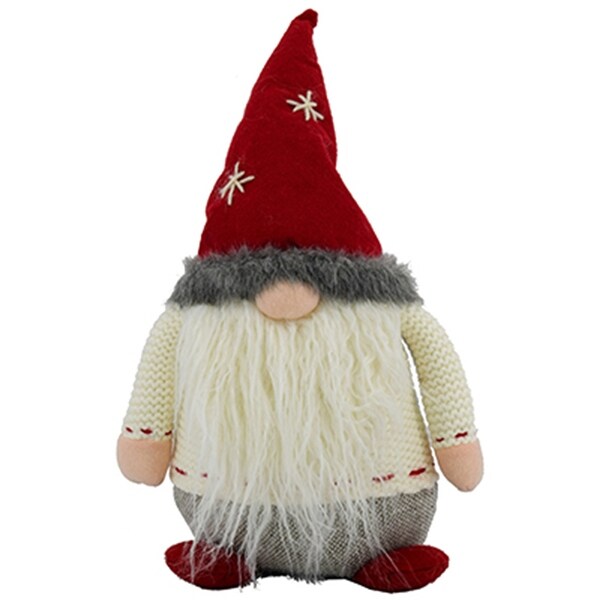 AandB Home Round Christmas Gnome with Hat and Sweater