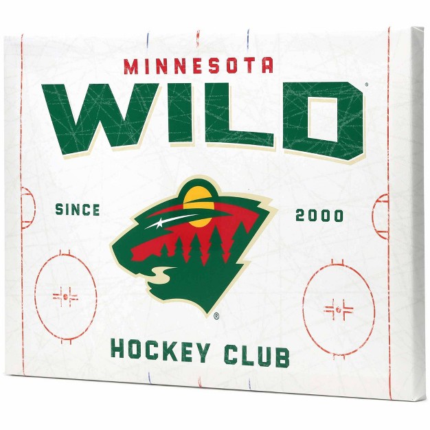 Nhl Minnesota Wild Rink Canvas