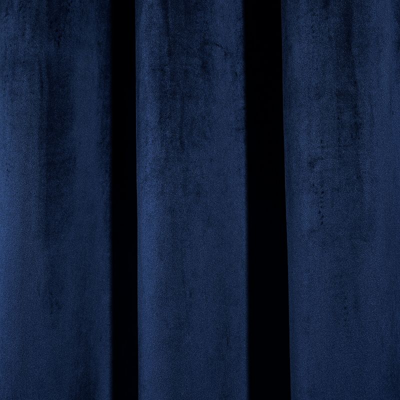 Lush Decor Prima Velvet Solid Room Darkening Window Curtains Set