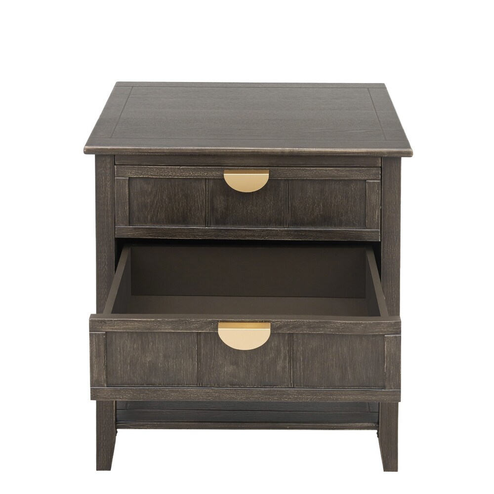 2 Drawer Side table   N/A