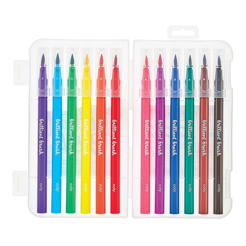 Ooly Brilliant Brush Markers - Set of 12