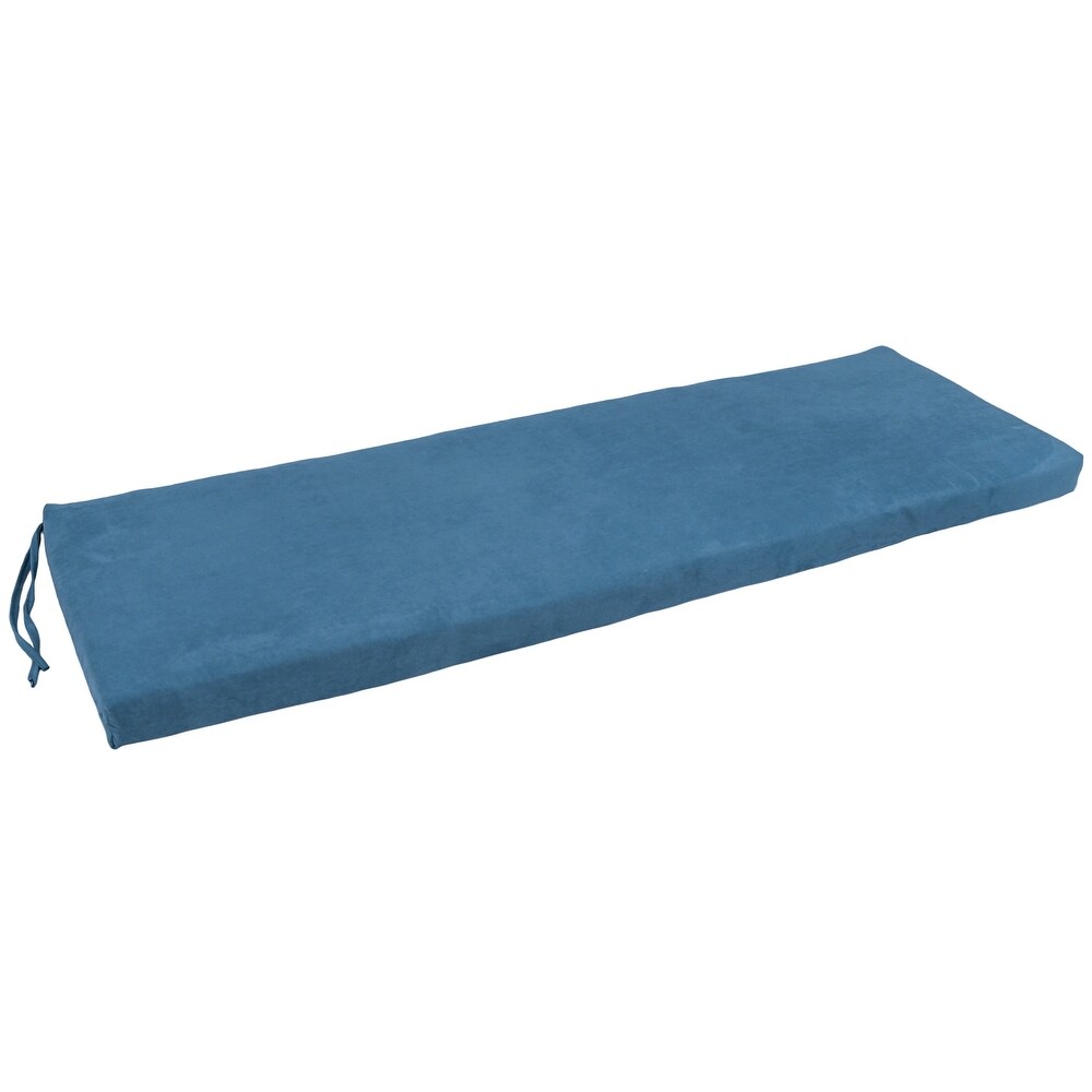 Microsuede Indoor Bench Cushion (57   60   or 63 inches wide)