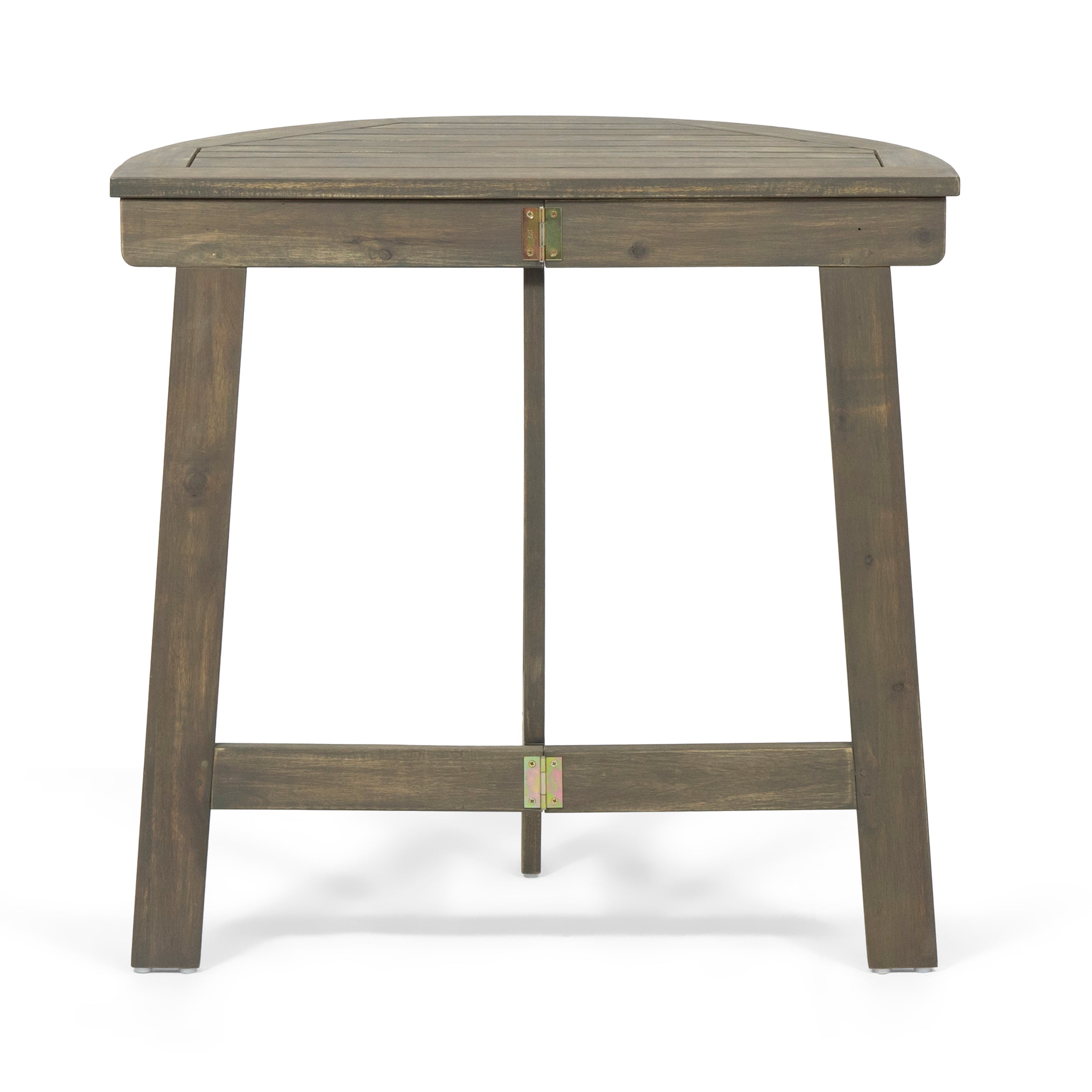 Sophia Outdoor Half-Round Acacia Wood Bistro Table