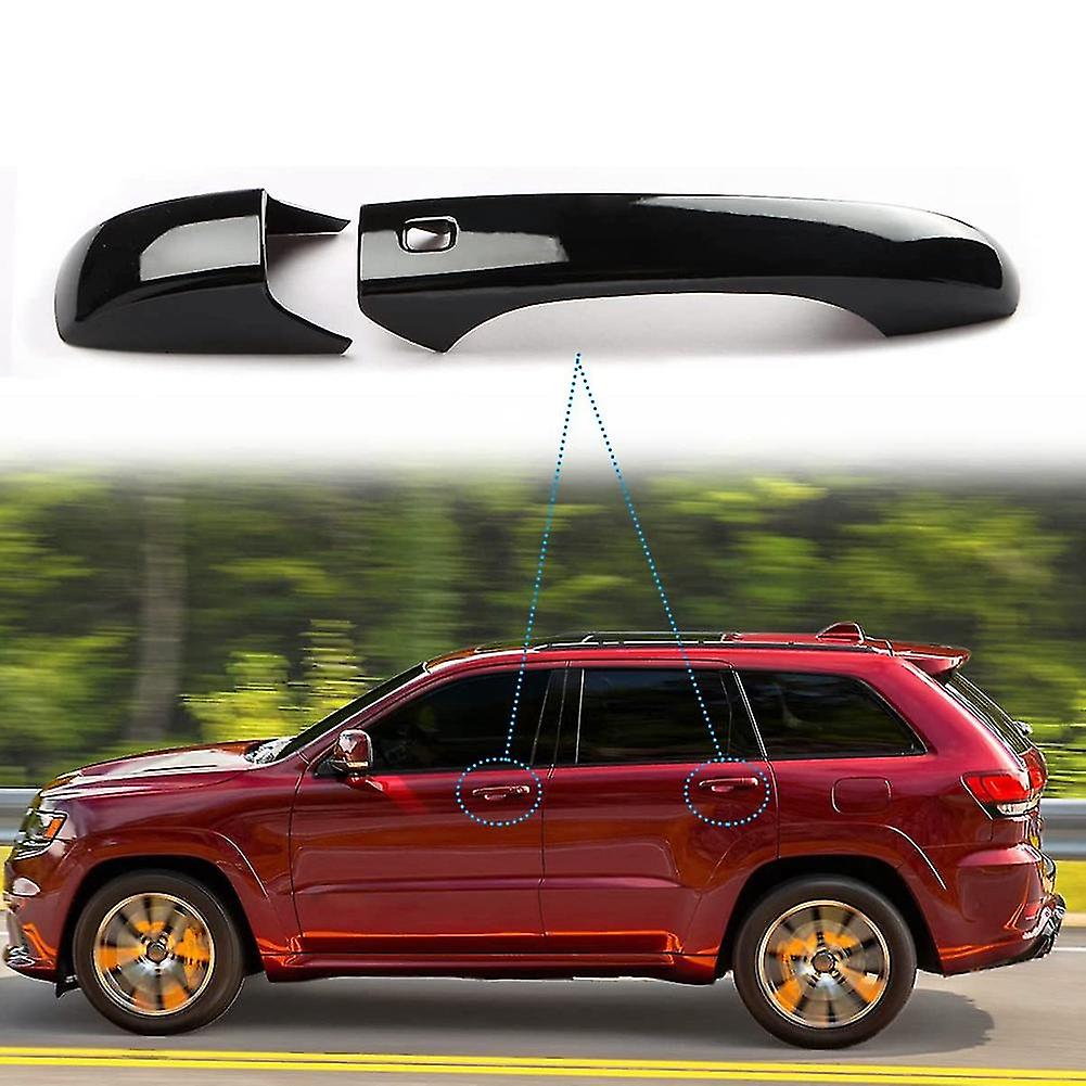 Car Exterior Door Handle Cover For Durango 2011-2021 Accessories Door Handle Protector， Abs Black