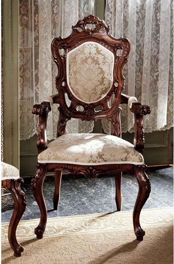 French Rococo Arm Chair   Victorian   Dining Chairs   by Design Toscano  Houzz