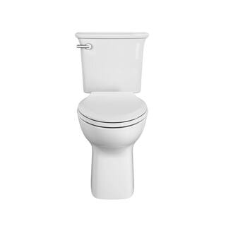 American Standard Cadet Ovation Tall Height 2-Piece 1.28 GPF High Efficiency Single Flush Elongated Toilet in White Seat Included 760AA101.020