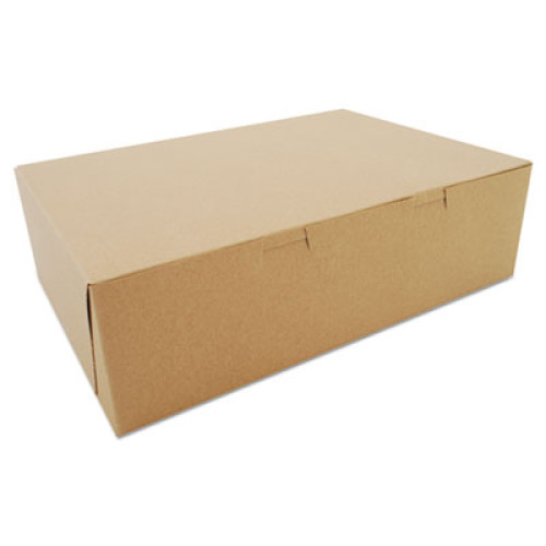 SCT Bakery Boxes， Kraft， Paperboard， 14 x 10 x 4， 100/Bundle (1025K)