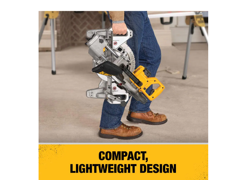 DEWALT DCS361M1 20-Volt MAX Cordless 7-1/4 in. Sliding Miter Saw with (1) 20-Volt Battery 4.0Ah