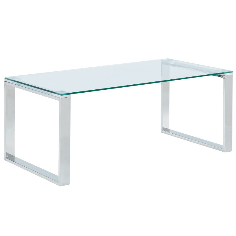 Inspire 301408CH Zevon Coffee Table in Silver