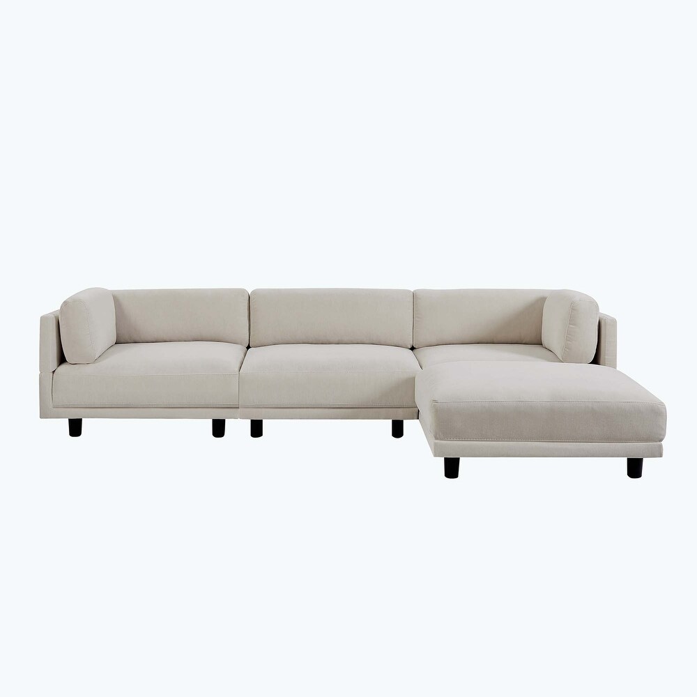 Upholstery Convertible Sectional Sofa L Shaped Couch with Reversible Chaise