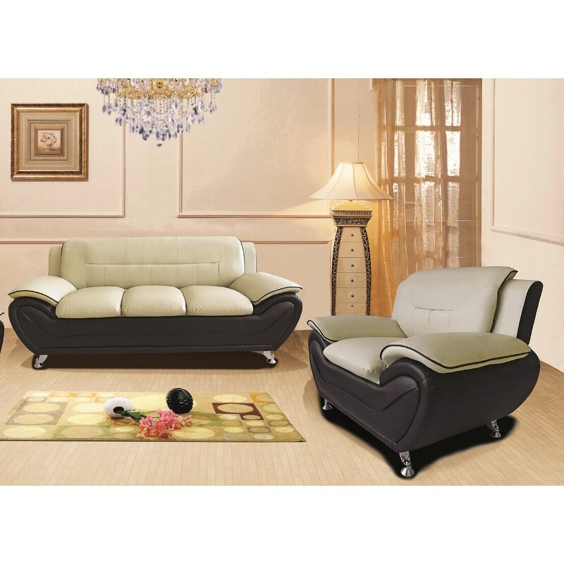 Michael Segura Modern Upholstered Sofa and Chair Living Room Set