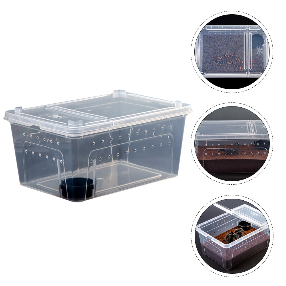 NUOLUX 1 Set Reptile Snake Feeding Box Breeding Hatching Container Lizard Habitat