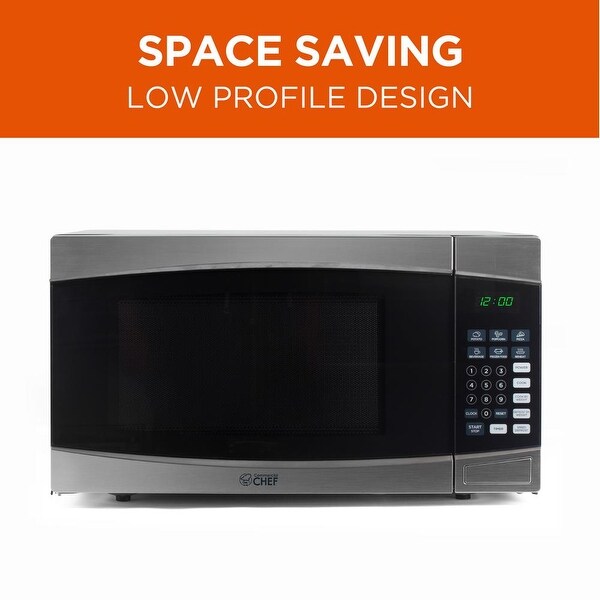 1.6 cu. ft. Countertop Microwave Stainless and Black Shopping - The Best Deals on Over-the-Range Microwaves | 37012555