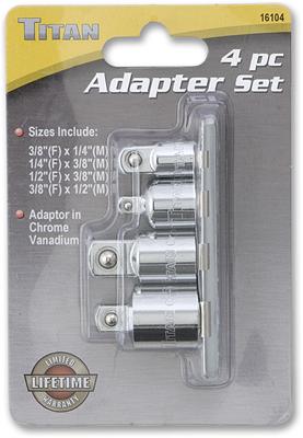 Titan Tools 16104 Titan 4-Piece Socket Adapter Sets