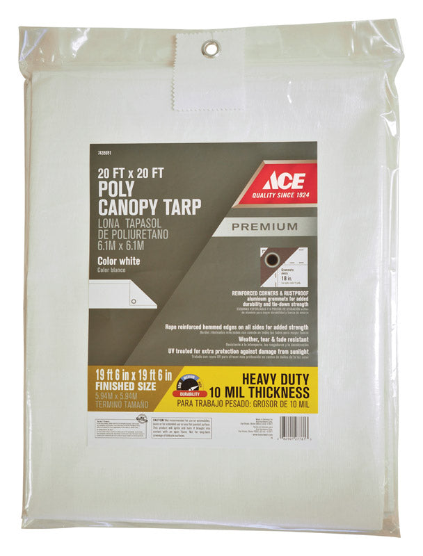 CNPY TARP HD 20'X20' WHT