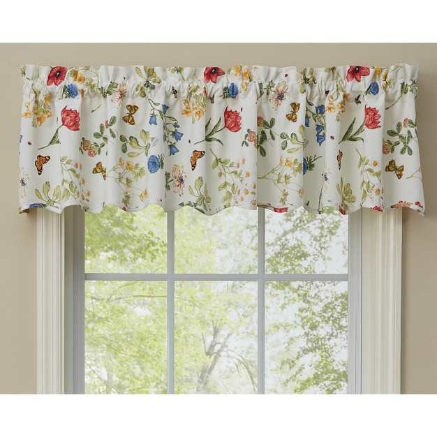 Park Designs Wildflower Scalloped Valance 14 quot l