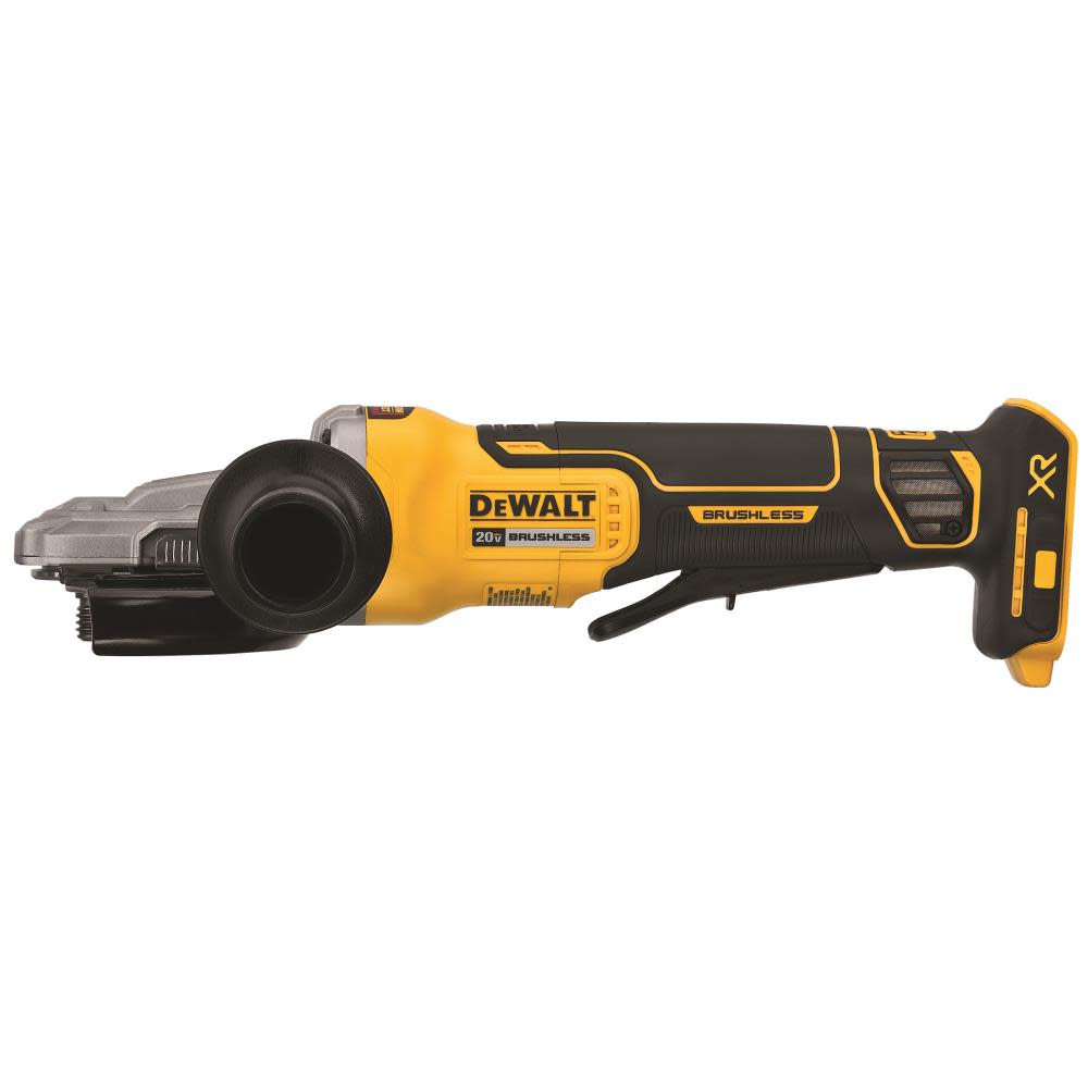 5-In (125 mm) 20V MAX XR Brushless Flathead Paddle Switch Small Angle Grinder with Kickback Brake ;