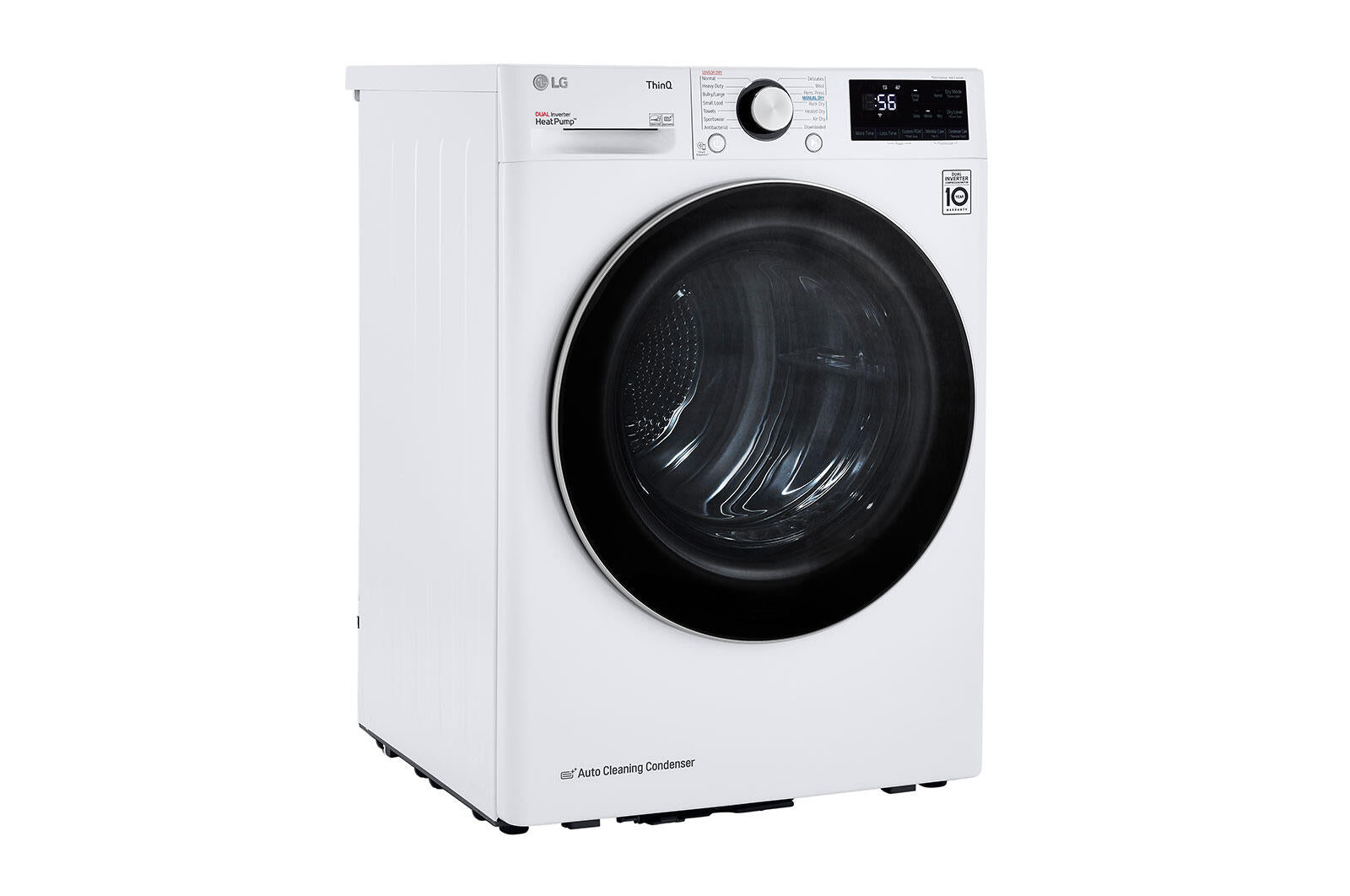 Lg DLHC1455W 4.2 Cu.Ft. Smart Wi-Fi Enabled Compact Front Load Dryer With Dual Inverter Heatpump™ Technology