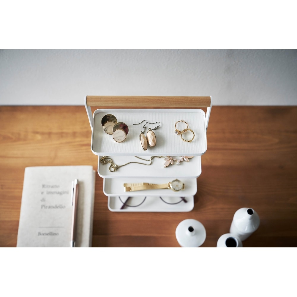 Yamazaki Home Jewelry and Accessory Trays  Steel and Wood