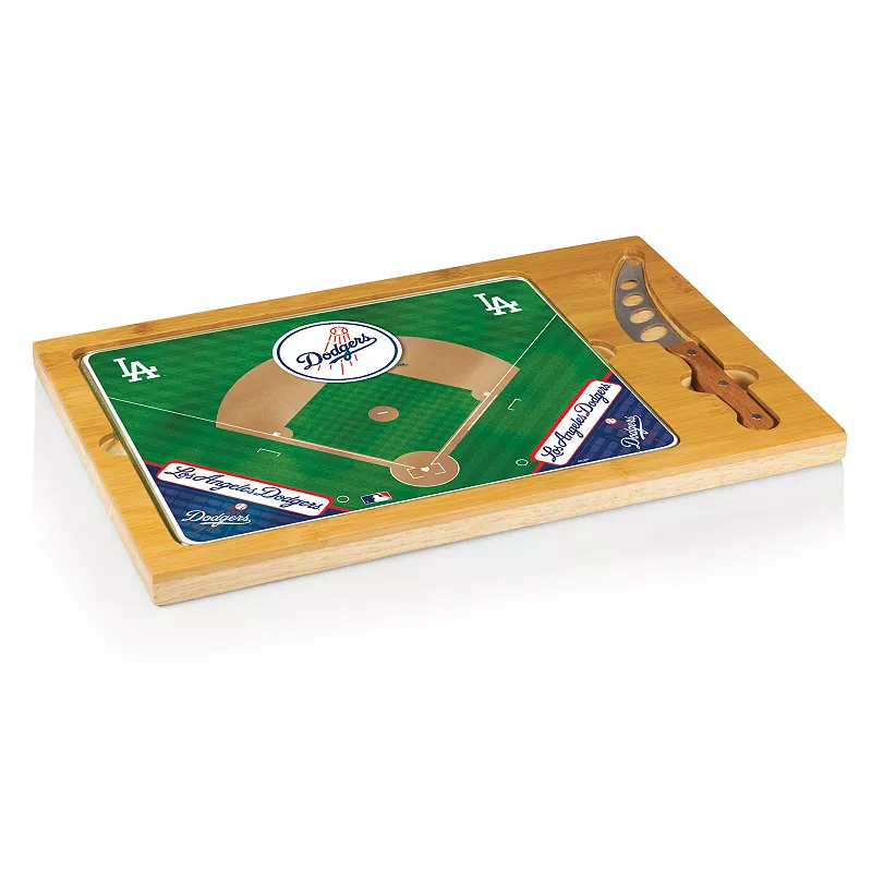 Picnic Time Los Angeles Dodgers Icon Rectangular Cutting Board Gift Set