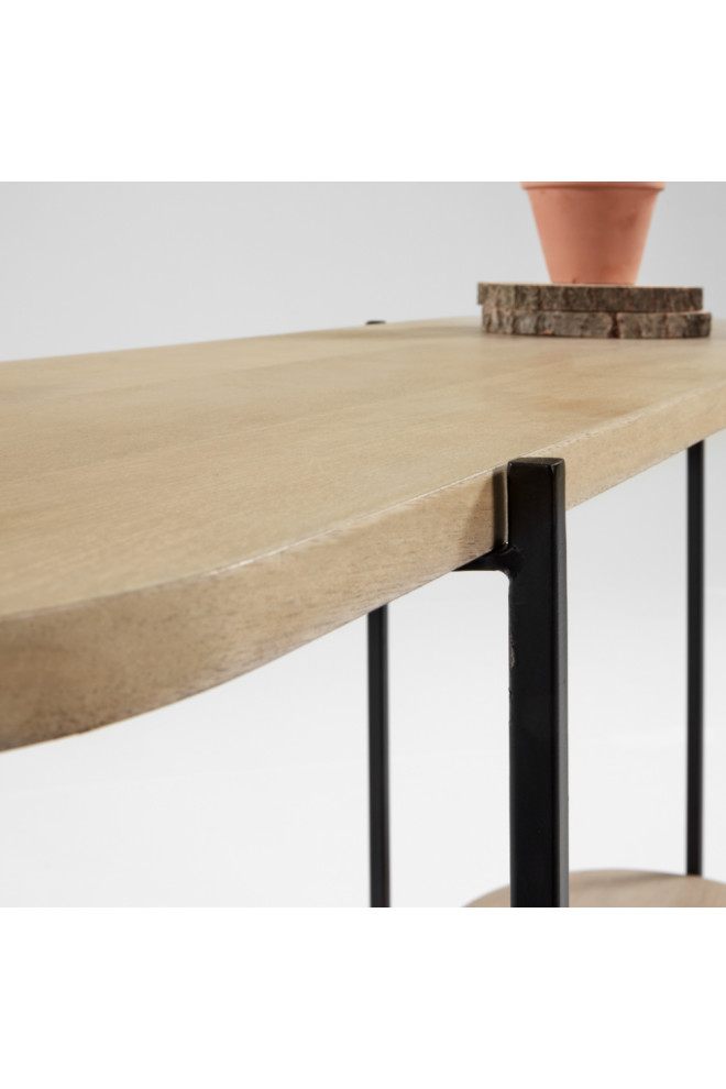 Mango Wooden Console Table  La Forma Palmia   Industrial   Console Tables   by Oroa   Distinctive Furniture  Houzz