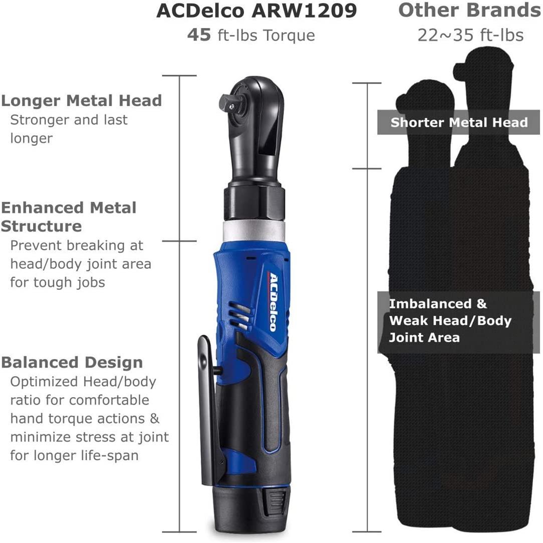 ACDelco Tools ARW1209-K9 ACDelco Tools G12 Series 12 V Cordless Li-ion 2-Tool Combo Kits