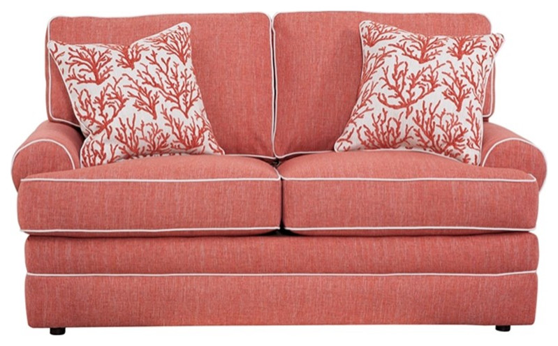 American Furniture Classics Coral Springs 8 020 S260C Loveseat w/ 2 Pillows   Contemporary   Loveseats   by Homesquare  Houzz