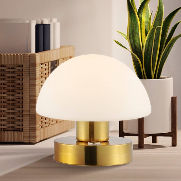 Zoe Modern Minimalist Iron Rechargeable Integrated Led Table Lamp Jonathan Y