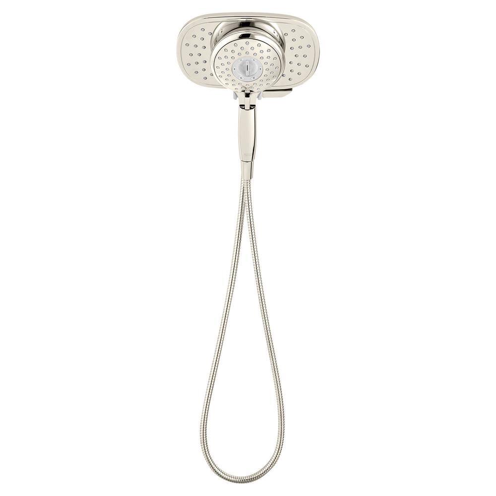 American Standard Spectra + 4-Spray 9.5 in. Dual Shower Head and Handheld Shower Head in Polished Nickel 9038254.013