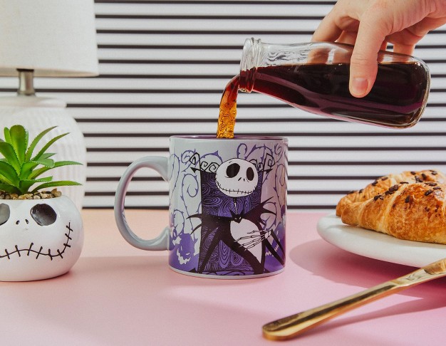 Silver Buffalo Disney The Nightmare Before Christmas Jack Skellington Purple Ceramic Mug