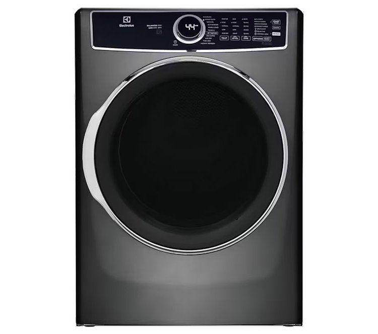 Electrolux 8 Cu. Ft. Titanium Front Load Perfect Steam Electric Dryer With Balanced Dry and Instant Refresh