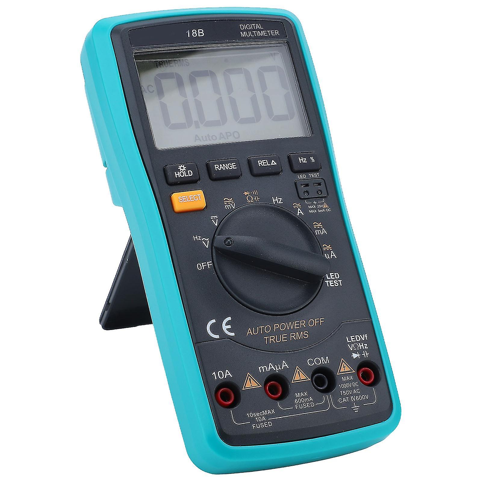 Digital Multimeter Tester Delayed Backlight High Accuracy Electrical Voltmeter Tester with Overload Protection